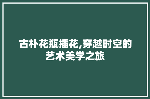 古朴花瓶插花,穿越时空的艺术美学之旅 观叶植物