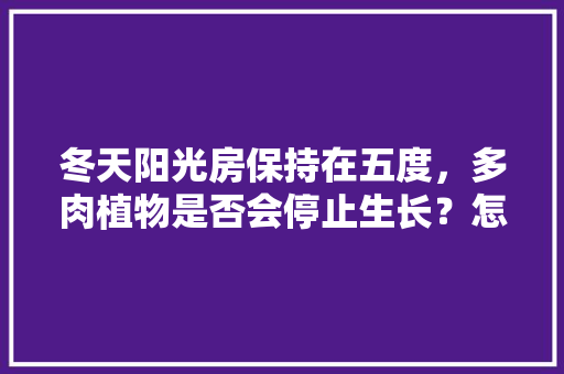 冬天阳光房保持在五度，多肉植物是否会停止生长？怎么养护，低于五度的植物养护方法。