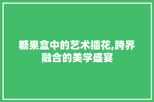 糖果盒中的艺术插花,跨界融合的美学盛宴