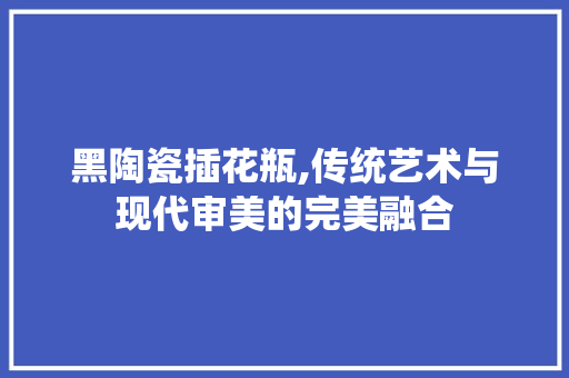 黑陶瓷插花瓶,传统艺术与现代审美的完美融合 树木
