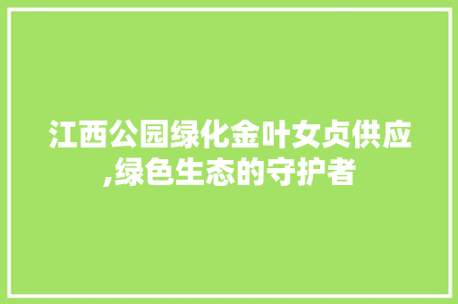 江西公园绿化金叶女贞供应,绿色生态的守护者